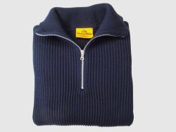 画像1: アンデルセン-アンデルセン   THE NAVY ハーフジップセーター　  　NAVY BLUE