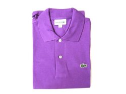 画像1: ラコステ　L１２１２半袖ポロシャツ　　violet(バイオレット)