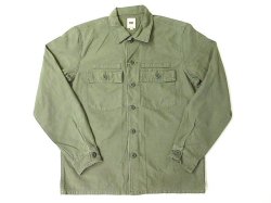 画像1: FOB FACTORY　F2362  FATIGUE SHIRTジャケット　　　  OLIVE