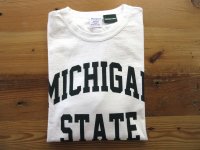 CHAMPION   T1011ロングスリーブTシャツ　　　　MICHIGAN(ホワイト)