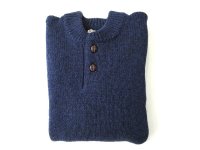 L.L.Bean   　Classic Ragg Wool Henley Sweater            NAUT NAVY