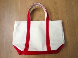 画像1: L.L.Bean   BOAT AND TOTE  OPEN-TOP    Medium 　　 Red