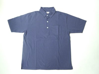 画像1: FELCO    S/S POLO SHIRT       7oz 18SINGLE JERSEY    - VINTAGE WASH NAVY