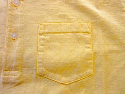 画像2: FELCO    S/S POLO SHIRT       7oz 18SINGLE JERSEY    - VINTAGE WASH YELLOW