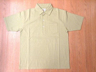 画像1: FELCO    S/S POLO SHIRT       7oz 18SINGLE JERSEY    - BEIGE