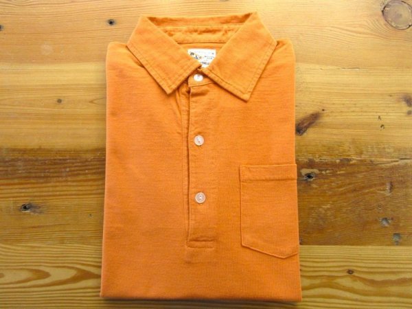 画像1: FELCO    S/S POLO SHIRT       7oz 18SINGLE JERSEY    - F.ORANGE (1)