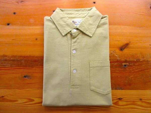 画像1: FELCO    S/S POLO SHIRT       7oz 18SINGLE JERSEY    - BEIGE (1)