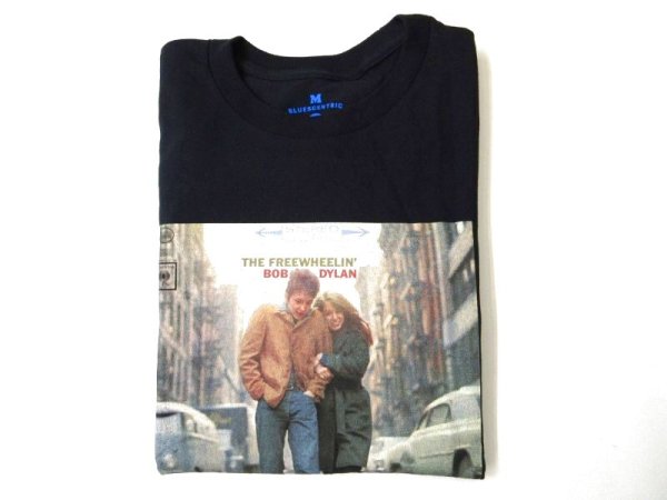 画像1: BLUESCENTRIC    THE FREEWHEELIN' BOB DYLAN  L/S Tシャツ　　　BLACK (1)