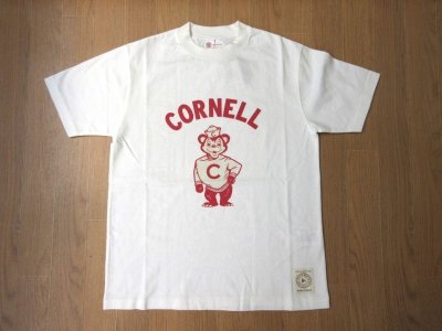 画像1: FELCO      S/S HI CREW TEE　　　 CORNELL BEAR - WHITE    