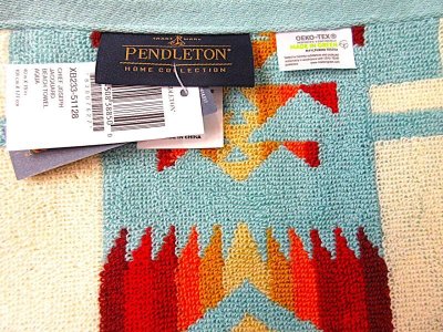 画像2: PENDLETON　 　CHIEF JOSEPH  JACQUARD  BEACH TOWEL オーバーサイズ　 　 AQUA