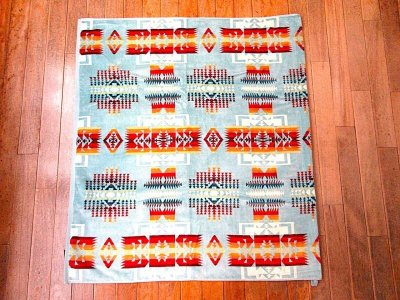 画像1: PENDLETON　 　CHIEF JOSEPH  JACQUARD  BEACH TOWEL オーバーサイズ　 　 AQUA