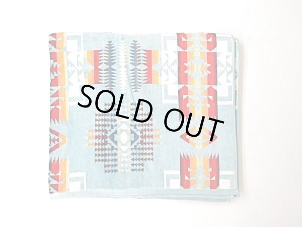 画像1: PENDLETON　 　CHIEF JOSEPH  JACQUARD  BEACH TOWEL オーバーサイズ　 　 AQUA (1)