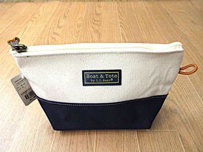 画像1: L.L.Bean   BOAT AND TOTE  ZIP・POUCH  　　 Blue