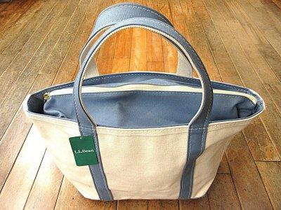 画像1: L.L.Bean   BOAT AND TOTE  ZIP-TOP    Medium 　　 Slate