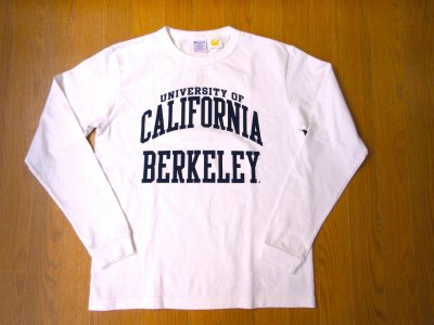 画像1: CHAMPION   T1011ロングスリーブTシャツ　　　　  BERKELEY(ホワイト)