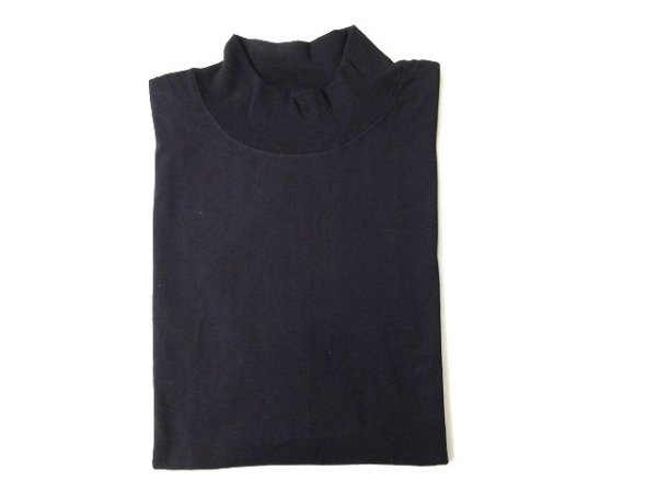 画像1: LIFEWEAR    Mock Neck  Long Sleeve       Black (1)