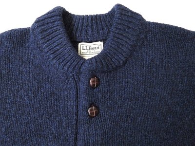 画像3: L.L.Bean   　Classic Ragg Wool Henley Sweater            NAUT NAVY