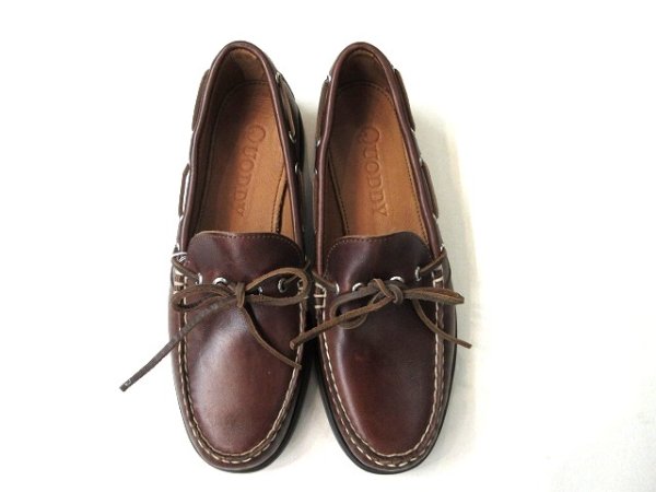 画像1: QUODDY TRAIL MOCCASIN　　CANOE SHOE　　　BROWN LEATHER (1)