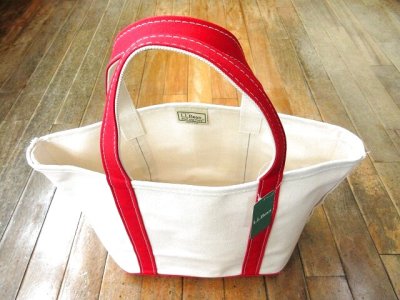 画像1: L.L.Bean   BOAT AND TOTE  OPEN-TOP    Medium 　　 Red