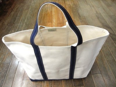 画像1: L.L.Bean   BOAT AND TOTE  OPEN-TOP    Large　　 Blue