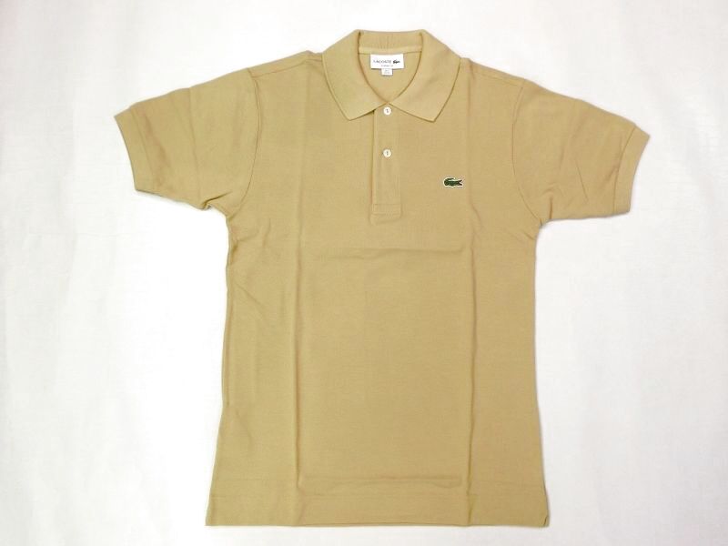 ラコステ L１２１２半袖ポロシャツ beige-02S(ベージュ 