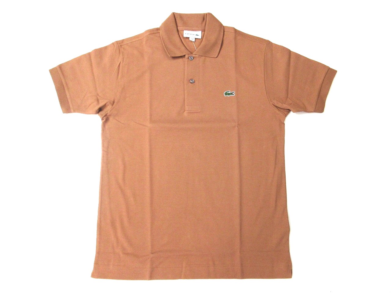 ラコステ L１２１２半袖ポロシャツ LFA PEACAN MARRON CLAIR(ライト 